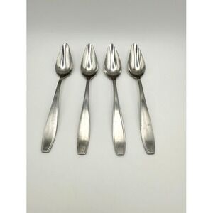 Vintage  Knobler Stainless Steel (Japan) Grapefruit Spoons. Set of 4